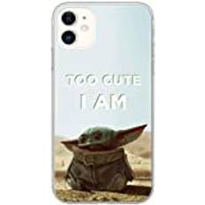 ERT GROUP Original Star Wars Baby Yoda TPU Case for iPhone 11, Liquid Silicone Cover, Flexible and Slim, Protective for Screen, Shockproof and