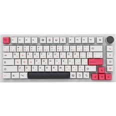 Keyboards Greenzech 126 Keys White&Pink PBT Keycap Set Profile Sublimation Japanese