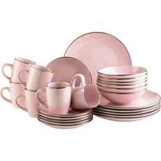 MÄSER Metallic Rim Rosa Servis 24st