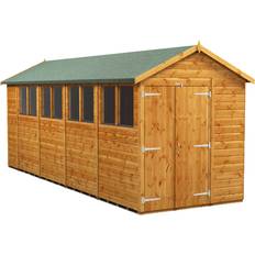 Outbuildings Power Sheds 18 6ft with Double Doors (Building Area )