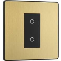 BG Evolve Secondary Brushed Brass 2 Way Single Touch Dimmer Switch 200W