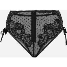 Dolce & Gabbana Black Panties Dolce & Gabbana High-waisted lace briefs black