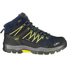 EVA Walking Shoes Children's Shoes CMP Kid's Rigel Mid WP - Blue/Saffron