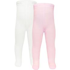 110/116 Strumpbyxor Ewers Strumpfhose 2er-Pack Uni baby rose rosa/pink