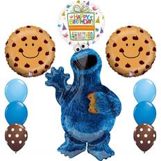 Latex Balloons Anagram NEW! Sesame Street Cookie Monsters Birthday party supplies