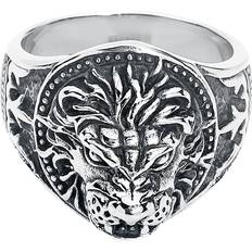 Herre - XL Ringe etNox hard and heavy Ring Lion Herrer sølvfarvet