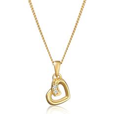 Donna - Oro Collane Elli Mezzaluna design astri basic in Argento Sterling 925 luna Collane pieces female