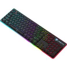 Keyboards Greenzech black & rainbow light 104 Keys