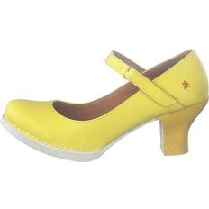 Damen - Gelb Pumps ART Harlem Yellow, Female, Sko, Højhælede, hæle, Gul