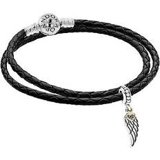 Armbänder Pandora 41740 Damen-Armband Silber 925 mit Charm-Anhänger Engelsflügel