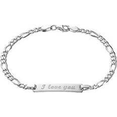 Amor Armband Amor Silverarmband bricka med text, 19