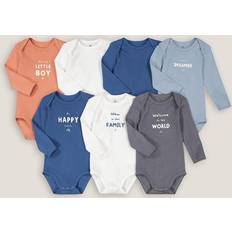 Red Bodysuits La Redoute Pack of Bodysuits in Cotton with Long Sleeves assorted BIRTH 50CM