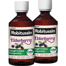 Robitussin Maximum Strength Elderberry Cough + Chest Congestion DM Liquid Medicine, Relief