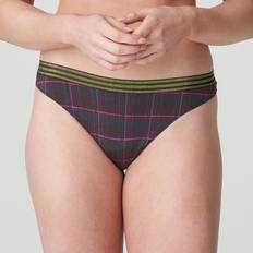 Checkered Knickers PrimaDonna Twist Princes Bay String - Braun