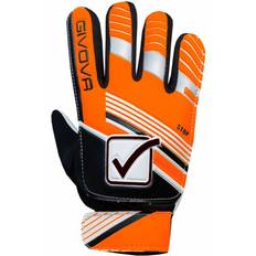 Läder Målvaktshandskar Givova Stop Goalkeeper Gloves Orange,Black