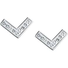 Sterling Silver Crystal Stud Earrings