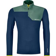 Ortovox Fleece Light Zip Neck - Blauw