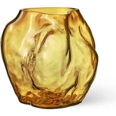 NEW WORKS. Blaehr Vase Large Amber Orange Vas
