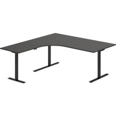 180 cm Skrivebord Ergoff hæve-sænkebord venstrevendt 180x180cm Skrivebord