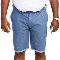 D555 D555 Alderton Stretch Chambray Shorts -Navy, Navy, 50, Men Navy