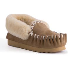 Sheepskin Trainers AUS WOOLI AUSTRALIA Hand Stitched Sheepskin Moccasin Tan