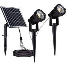 2x1.2W Solcelle Havelamper LED IP65