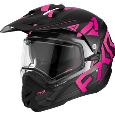 FXR Torque X Team Electric Shield Crosshjälm Svart-Elektrisk Rosa