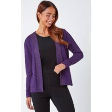 Morado Cárdigans Roman Petite Diamante Embellished Cardigan Purple