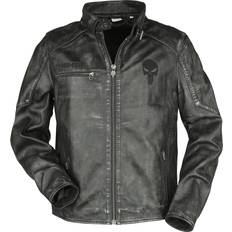 Læderjakker - Multifarvet The Punisher Skull Logo Leather Jacket multicolour