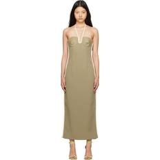 Paris Georgia Paris Georgia Khaki Nassia Midi Dress Khaki/ Cream