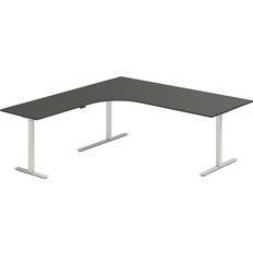 Møbler Ergoff hæve-sænkebord venstrevendt 200x200cm Skrivebord