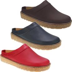 Damen - Schnürung Holzschuhe Haflinger Sabots rot 2017-2021 Travel-Clog Neo