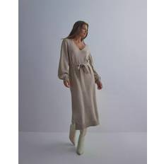 Strikkekjoler Vila Dresses Beige