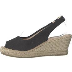 Läder Pumps Shoe Biz Freya 5-rows Black Beige