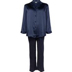 Silke Pysjamaser Lady Avenue Pure Silk Pyjamas - Blau