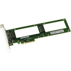 KALEA-INFORMATIQUE PCIe 8x 3.0 for 2 SSD NVMe U.2 U2 68-Pin