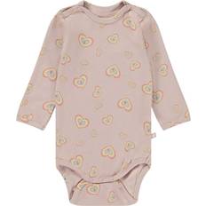 Molo Bodys Molo GOTS Foss Baby Body Mini Aura Hearts Rosa
