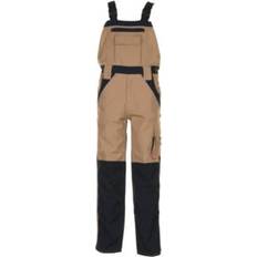 Planam Latzhose sand/schwarz Braun