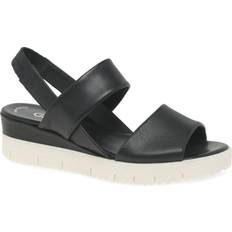 Gabor Sandaler Gabor 'Gavell' Wedge Heel Sandals Black