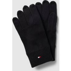 Tommy Hilfiger ESSENTIAL FLAG KNITTED GLOVES Sort