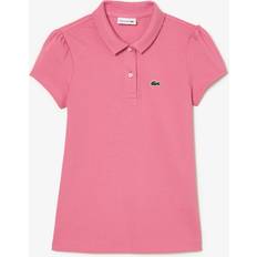 Lacoste Kid's Polo Shirt in Mini Piqué with Playful Collar - Pink