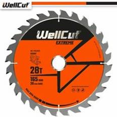 Wellcut tct Saw Blade 165mm x 28T x 20mm Bore Suitable For Makita SP6000, DSP600