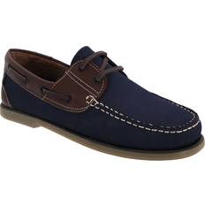 Dek Moccasin Boat Shoes Mid Navy