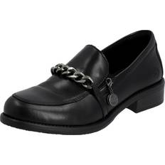 44 Pumps Remonte Loafer, Blockabsatz, Leder, für Damen, schwarz