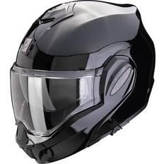 Scorpion Exo-Tech Evo Pro Solid Metallic Black Modular Helmet Black