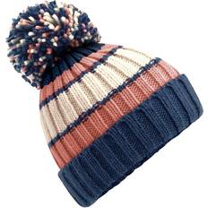 Steel Headgear Beechfield Hygge Striped Beanie Blue One