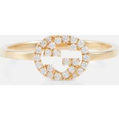 Gucci Smycken Gucci Interlocking 18kt gold ring with diamonds gold MM