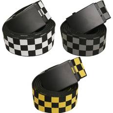 Checkered Belts Urban Classics Unisex_Adult Adjustable Checker Belt, Black/White, One