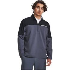 Golf - Herren Jacken Under Armour Herren Storm Windstrike Oberteil mit ½-Zip Schwarz Downpour Grau Blizzard