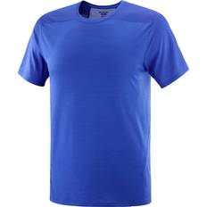 Salomon Men Tops Salomon Outline S/S Tee Sport shirt XXL, blue